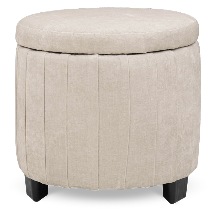 Ottoman Tela Taupe Rik | Sillones y Ottomanes | salas